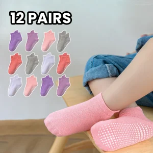 12 pairs anti-slip socks