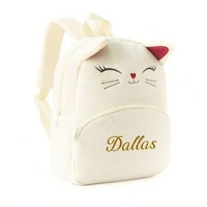 Personalized Plush Kids Backpacks, Embroidery