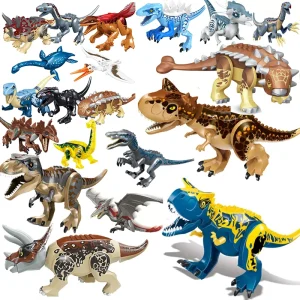 Jurassic World 3 Brutal Raptor Building Blocks Dinosaur
