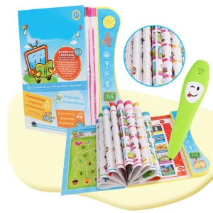 Interactive Audio Sound Book Talking Pen Book Set, Early Educational Learning Electronic
